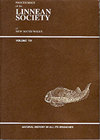 点击查看Proceedings Of The Linnean Society Of New South Wales