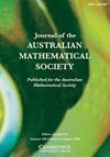 点击查看Journal Of The Australian Mathematical Society