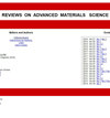 点击查看Reviews On Advanced Materials Science