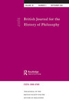点击查看British Journal For The History Of Philosophy