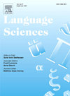 点击查看Language Sciences