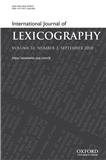 点击查看International Journal Of Lexicography